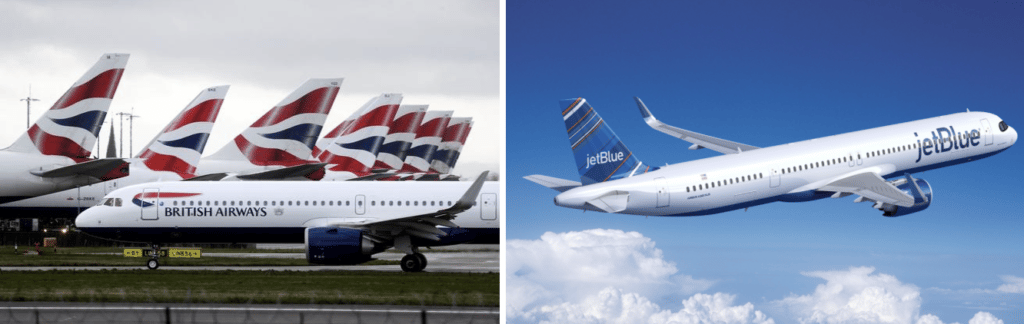 BA and JetBlue