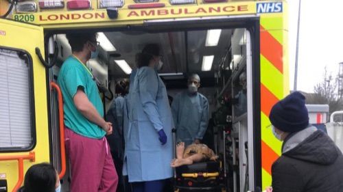 View of an ambulance