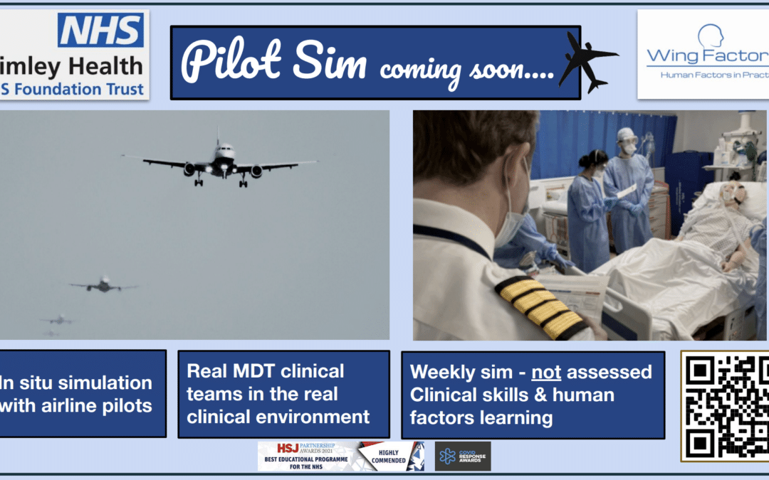 WingFactors is launching the ‘Pilot Sim’ programme in collaboration with Frimley Health Trust